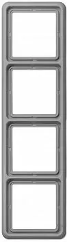CD584WUGR Рамка CD Ударопрочная Серый 4-постовая Jung