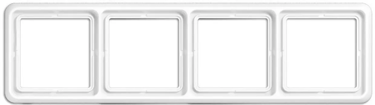 CD584WW Рамка CD 500 Белый 4-постовая Jung