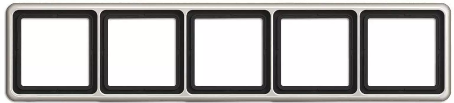 CD585PT Рамка CD 500 Платина 5-постовая Jung