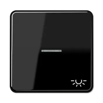 CD590KO5LSW CD 500/CD plus Черный Клавиша 1-я с/п с символом "ОСВЕЩЕНИЕ" Jung