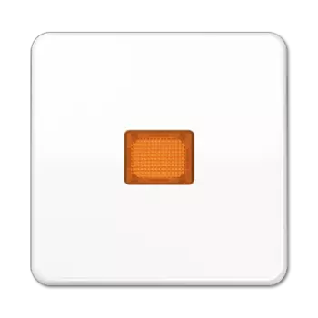 CD590KOBFWW CD ударопр. Белый Клавиша для 1-я с/п с оранжевой линзой Jung