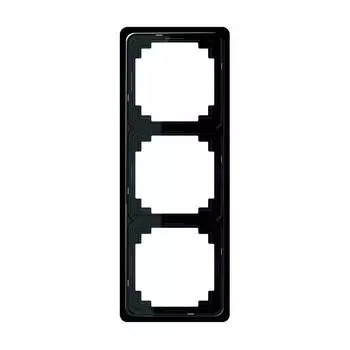 CDP583SW Рамка CD Plus Черный 3-постовая Jung