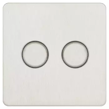 Диммер двухклавишный T&amp;J Electric Ultimate II Нержавеющая сталь G2522-2-400-86-SS