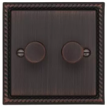 Диммер одноклавишный T&amp;J Electric Colossal Шоколадный кашемир CME2021-2-400-BZ