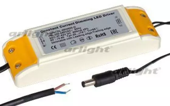 Диммируемый драйвер ARJ-25W600-D (600mA, 25W) Arlight 019244