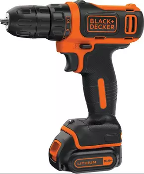 Дрель-шуруповерт Black &amp; Decker BDCDD12KB-XK аккум. патрон:быстрозажимной (кейс в комплекте)
