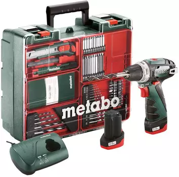 Дрель-шуруповерт Metabo PowerMaxx BS Basic SET аккум. патрон:быстрозажимной (кейс в комплекте)