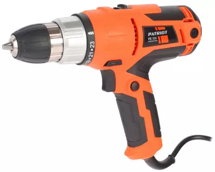 Дрель-шуруповерт Patriot FS 306 300Вт патрон:быстрозажимной