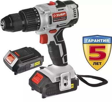 Дрель-шуруповерт Зубр ДАИ-18-2-Ли КНМ4 аккум. патрон:быстрозажимной (кейс в комплекте)