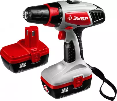 Дрель-шуруповерт Зубр ЗДА-12-2 КИН аккум. патрон:быстрозажимной (кейс в комплекте)