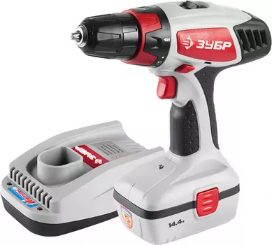 Дрель-шуруповерт Зубр ЗДА-14.4-2 КИ аккум. патрон:быстрозажимной (кейс в комплекте)