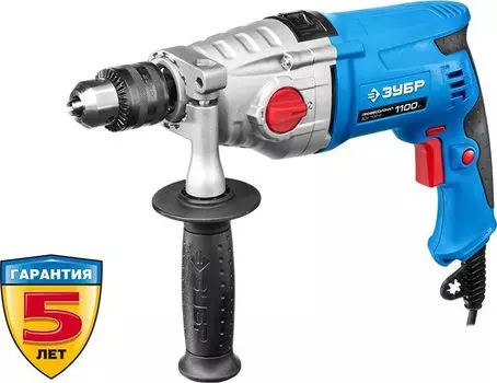 Дрель ударная Зубр ЗДУ-1100-2 ЭРМКМ2 1100Вт патрон:кулачковый реверс (кейс в комплекте)