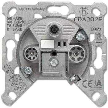 EDA302F Розетка TV-SAT-FM, оконечная Jung