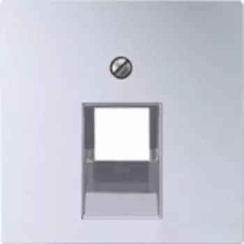 EP569-1BFPLUAAL EcoProfi Накладка для телефонной/компьютерной розетки ECO profi, цвет - алюминий, одинарная Jung