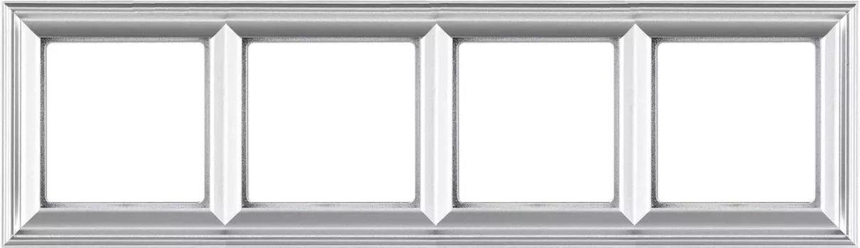 EPD484AL Рамка ECO Profi Deco Алюминий 4-постовая гор/верт. Jung