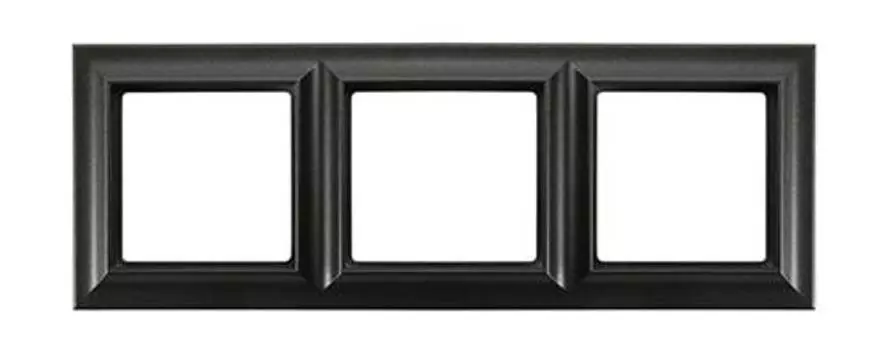 EPS483SWM Eco Profi Deco Рамка 3-кратная, черная Jung