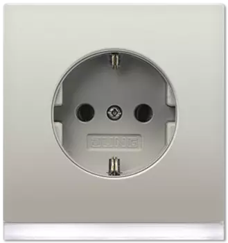 ES2520-OLEDW SCHUKO-розетка с подсветкой LED Jung LS серия