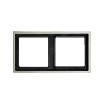 ES2982 Рамка LS 990 Нержавеющая сталь Edelstahl 2-постовая Jung