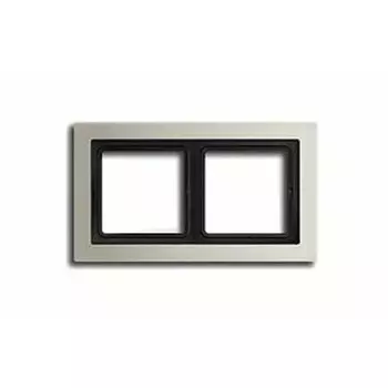 ESD2982 Рамка LS Design Edelstahl 2-постовая Jung