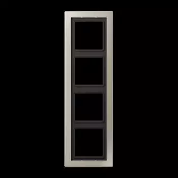 ESD2984-L Рамка LS Design Edelstahl 4-постовая Jung