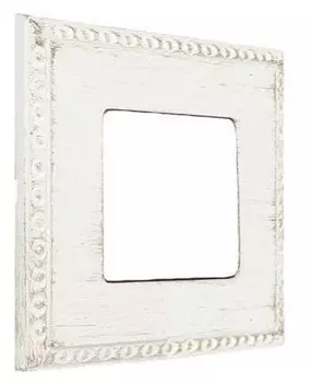 FD01211BD Рамка Provence Белый 1-постовая Fede