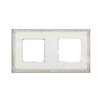 FD01212BD Рамка Provence White Decape 2-постовая Fede