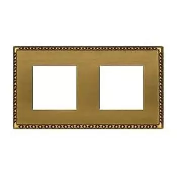 FD01212PB Рамка Toledo Bright Patina 2-постовая Fede