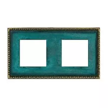 FD01212VO Рамка Toledo Oxyde Green 2-постовая Fede