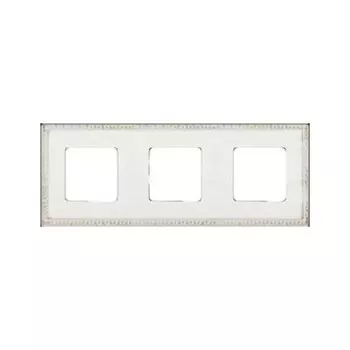 FD01213BD Рамка Provence White Decape 3-постовая Fede