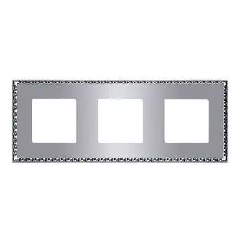 FD01213CB Рамка Toledo Bright chrome 3-постовая Fede