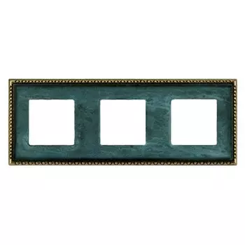 FD01213VO Рамка Toledo Oxyde Green 3-постовая Fede
