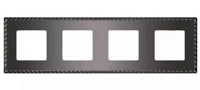 FD01214GR Рамка Toledo Graphite 4-постовая Fede