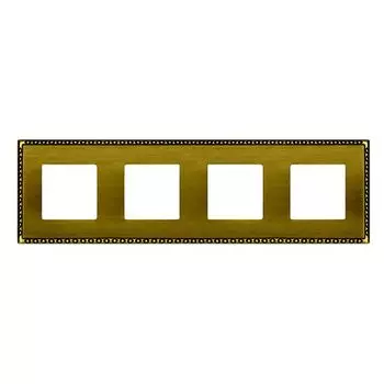 FD01214PB Рамка Toledo Bright Patina 4-постовая Fede