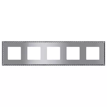 FD01215CB Рамка Toledo Bright chrome 5-постовая Fede