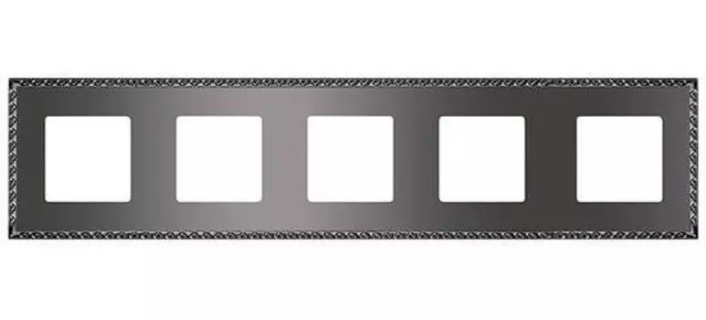 FD01215GR Рамка Toledo Graphite 5-постовая Fede