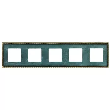 FD01215VO Рамка Toledo Oxyde Green 5-постовая Fede