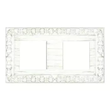 FD01222BD Рамка Provence White Decape 2-постовая Fede