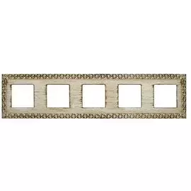 FD01225BD Рамка Provence White Decape 5-постовая Fede