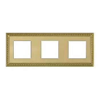 FD01233OB Рамка Sevilla Bright Gold 3-постовая Fede