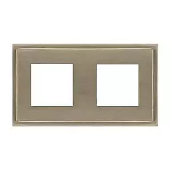 FD01242NS Рамка Madrid Nickel Satin 2-постовая Fede