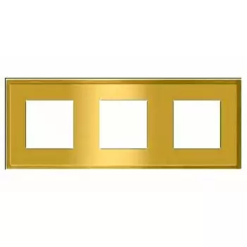 FD01243OB Рамка Madrid Bright Gold 3-постовая Fede