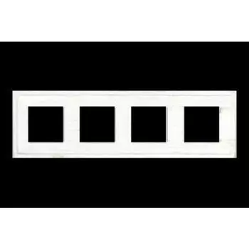 FD01244BD Рамка Provence White Decape 4-постовая Fede