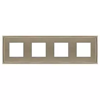 FD01244NS Рамка Madrid Nickel Satin 4-постовая Fede