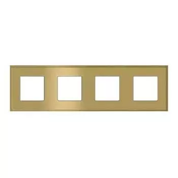FD01244OB Рамка Madrid Bright Gold 4-постовая Fede