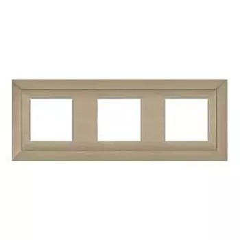 FD01253NS Рамка Barcelona Nickel Satin 3-постовая Fede