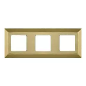 FD01253OB Рамка Barcelona Bright Gold 3-постовая Fede