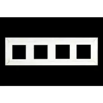 FD01254BD Рамка Provence White Decape 4-постовая Fede