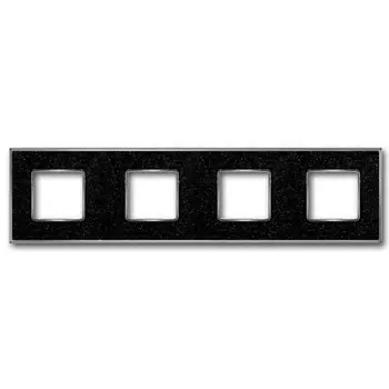 FD01334BQCB Рамка Vintage Corinto Blackquartz / Хром 4-постовая Fede