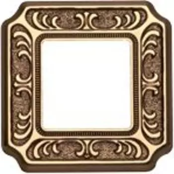 FD01351OB Рамка Siena Золото 1-постовая Fede