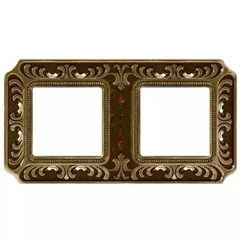 FD01352PBCL Рамка Siena Bright Patina 2-постовая Fede